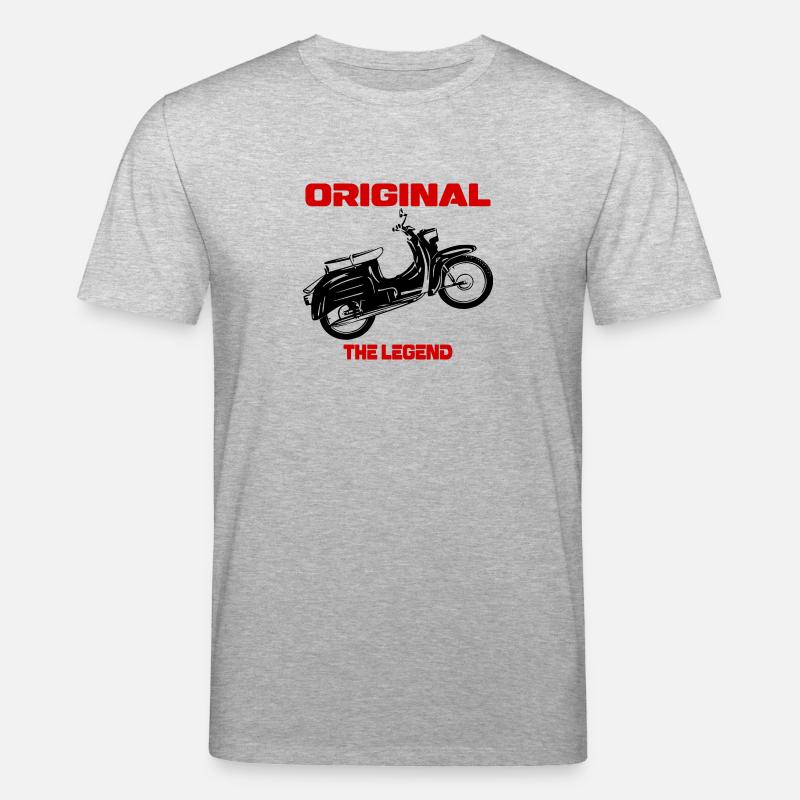 Cyclomoteur Simson Schwalbe RDA - T-shirt bio CREATOR Stanley/Stella Unisexe - gris chiné