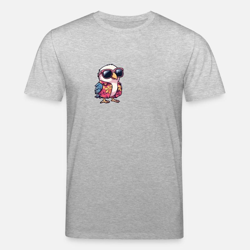 Taube Vogel Cool Sommer - Stanley/Stella Unisex Bio-T-Shirt CREATOR  - Grau meliert