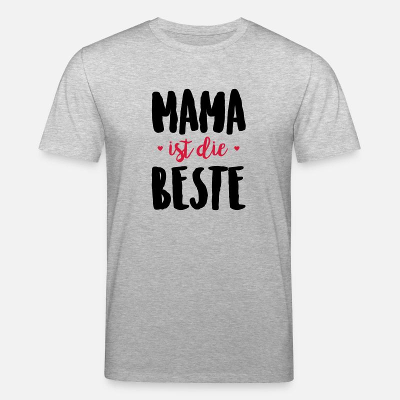 Mama ist die Beste - Stanley/Stella Unisex Bio-T-Shirt CREATOR  - Grau meliert
