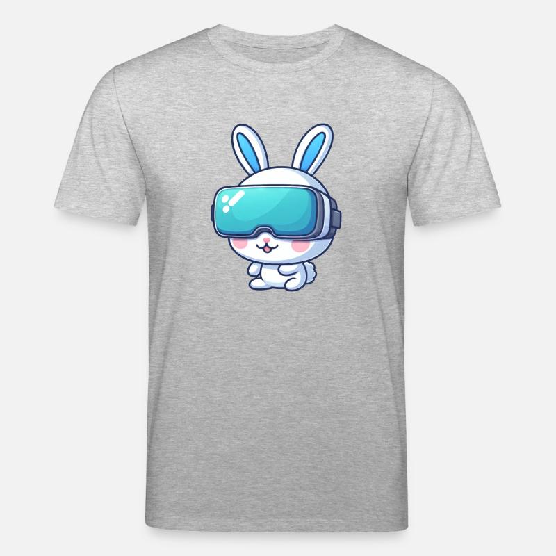 VR-Gaming Hase: Virtuelle Abenteuer - Stanley/Stella Unisex Bio-T-Shirt CREATOR  - Grau meliert