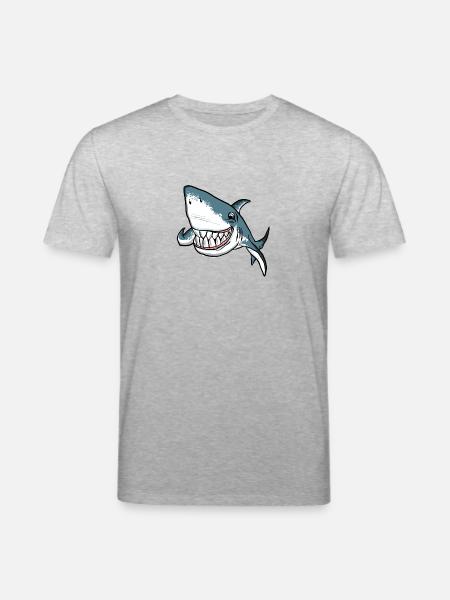 Tauch Dive Shark Hai - Stanley/Stella CREATOR Unisex Organic T-Shirt - heather grey