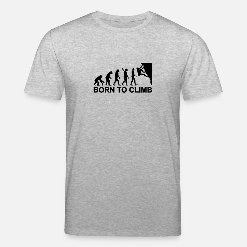 Evolution Klettern - Stanley/Stella Unisex Bio-T-Shirt CREATOR  - Grau meliert