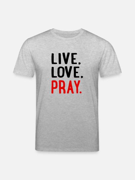 pray - Stanley/Stella CREATOR Unisex Organic T-Shirt - heather grey