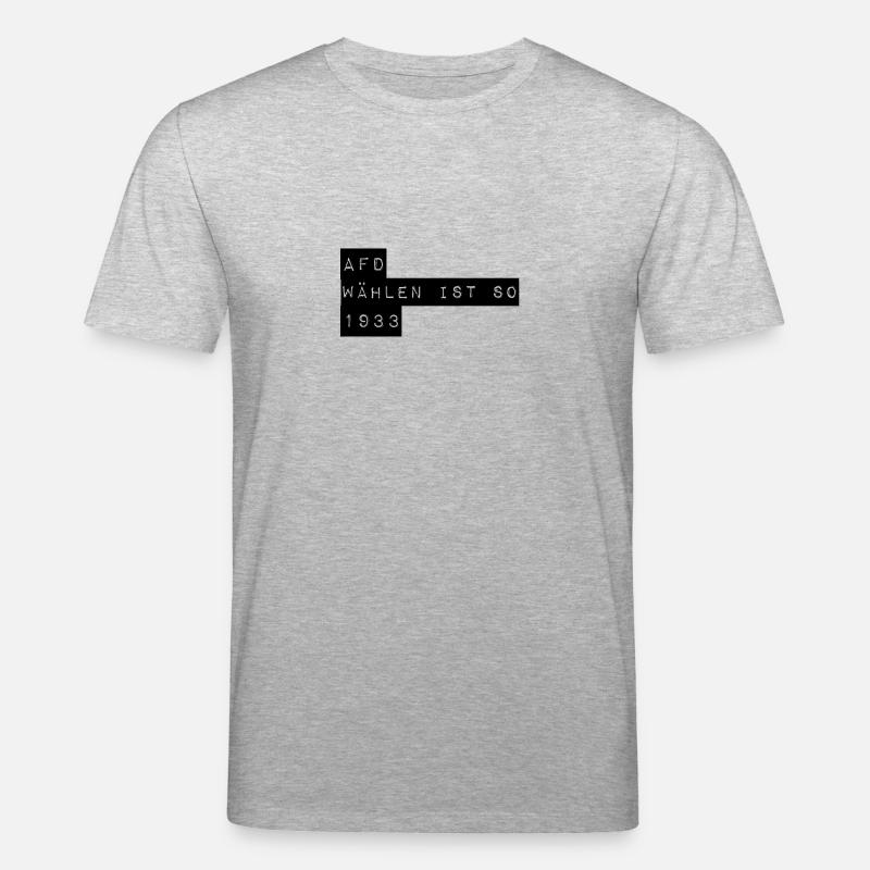 Afd wählen is so 1933 - Stanley/Stella Unisex Bio-T-Shirt CREATOR  - Grau meliert