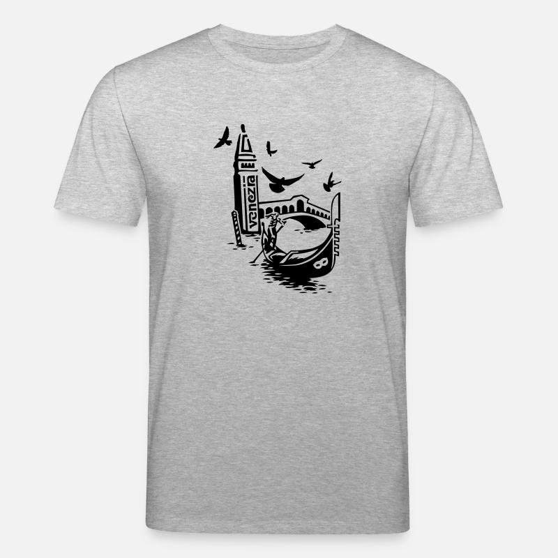 Venedig - Stanley/Stella Unisex Bio-T-Shirt CREATOR  - Grau meliert