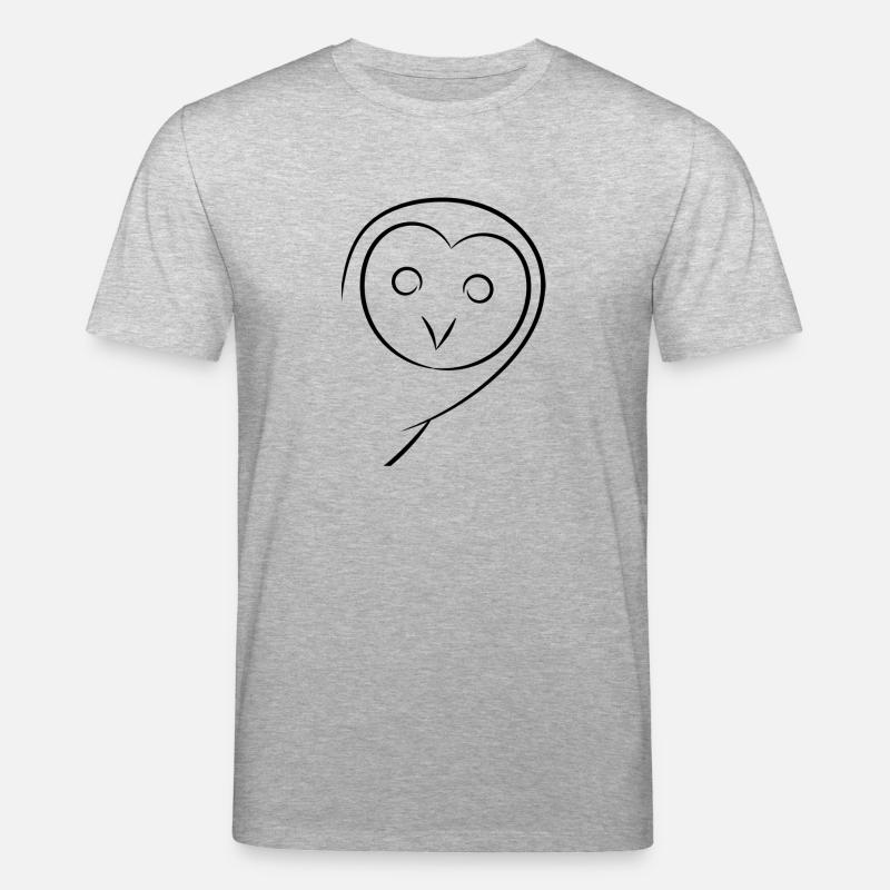 Eule - Stanley/Stella Unisex Bio-T-Shirt CREATOR  - Grau meliert