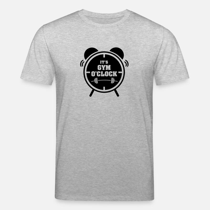 It's Gym O'Clock - T-shirt bio CREATOR Stanley/Stella Unisexe - gris chiné