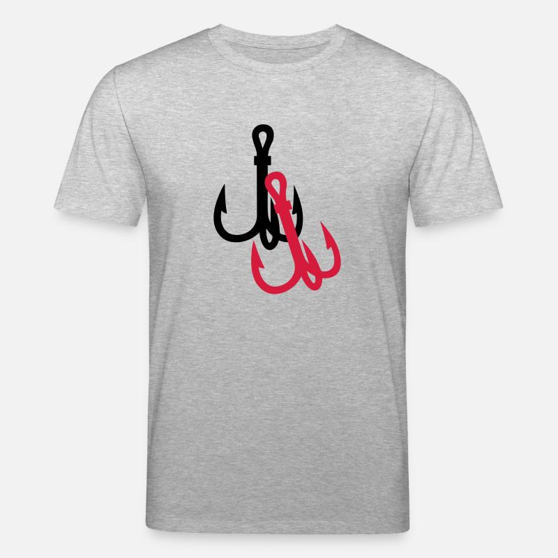fishing hooks - Stanley/Stella Unisex Bio-T-Shirt CREATOR  - Grau meliert