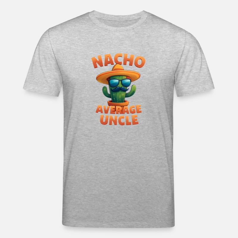 Nacho Average Onkel Kaktus Design - Stanley/Stella Unisex Bio-T-Shirt CREATOR  - Grau meliert