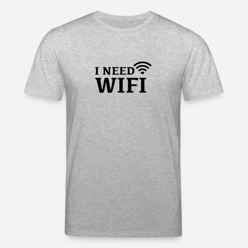Wifi Internet - Stanley/Stella Unisex Bio-T-Shirt CREATOR  - Grau meliert