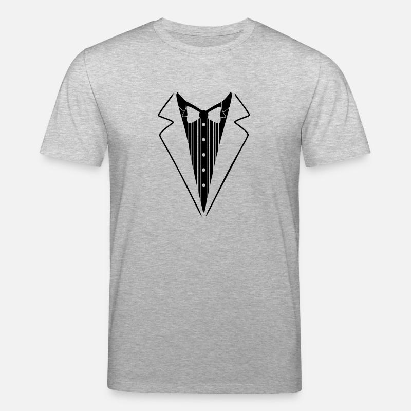 Anzug Fliege - Stanley/Stella Unisex Bio-T-Shirt CREATOR  - Grau meliert