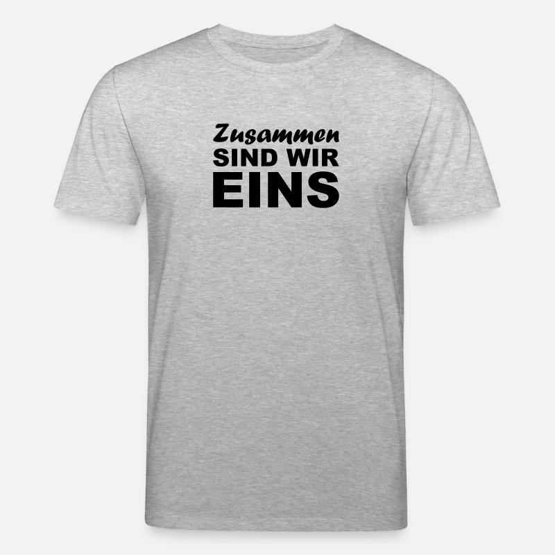 Zusammen sind wir Eins - Stanley/Stella Unisex Bio-T-Shirt CREATOR - Grau meliert