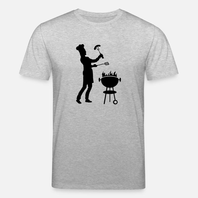Freizeit - Mann Grill - Stanley/Stella Unisex Bio-T-Shirt CREATOR  - Grau meliert