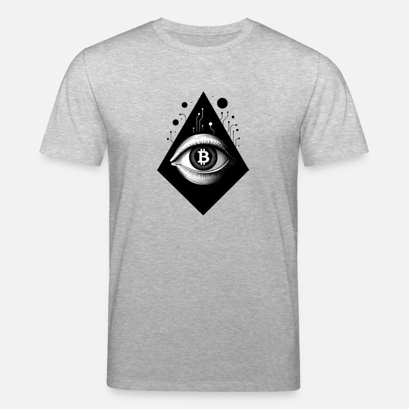 Zukunftscode: Bitcoin - Stanley/Stella Unisex Bio-T-Shirt CREATOR  - Grau meliert