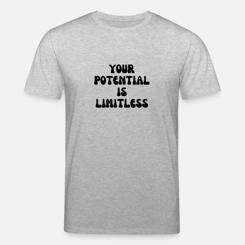 Your potential is limitless - Stanley/Stella Unisex Bio-T-Shirt CREATOR - Grau meliert