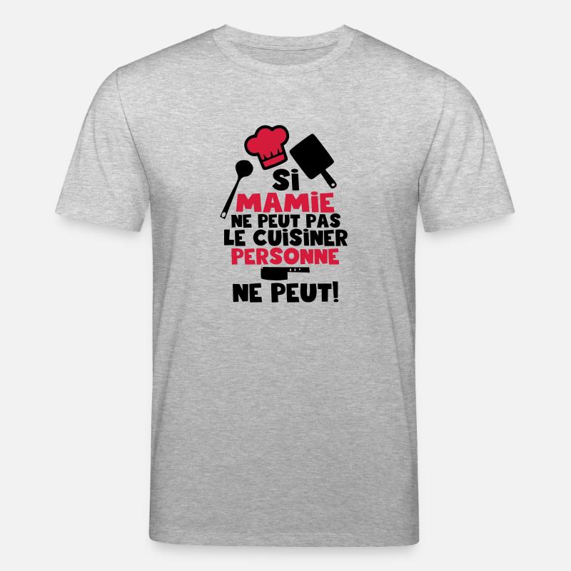 si mamie ne peut pas - T-shirt bio CREATOR Stanley/Stella Unisexe - gris chiné