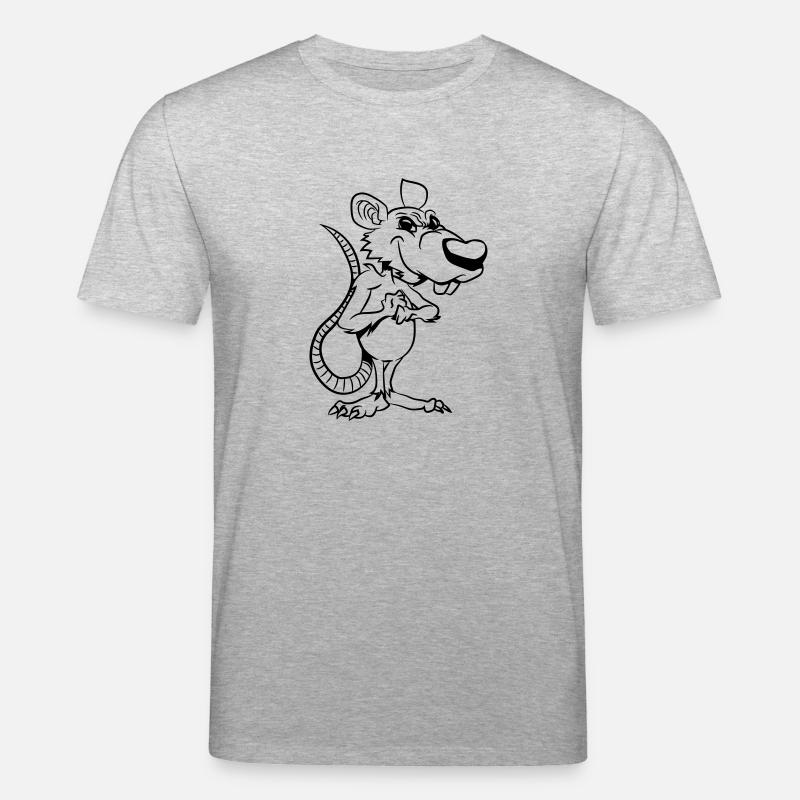 ratte fies gemein - Stanley/Stella Unisex Bio-T-Shirt CREATOR  - Grau meliert