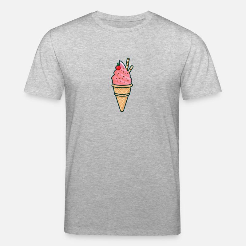 Eiscreme, Eis, Sommer, Sonne - Stanley/Stella Unisex Bio-T-Shirt CREATOR  - Grau meliert