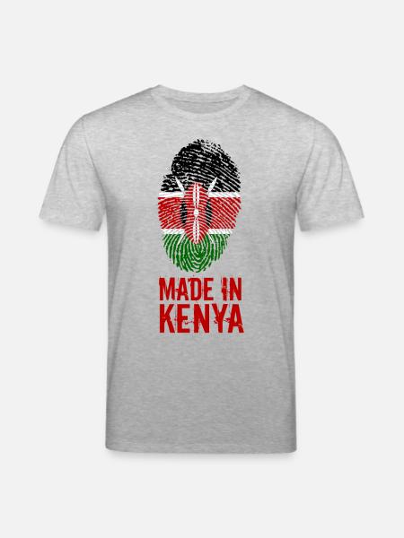 Made In Kenya / Kenya - Stanley/Stella CREATOR Unisex Organic T-Shirt - heather grey