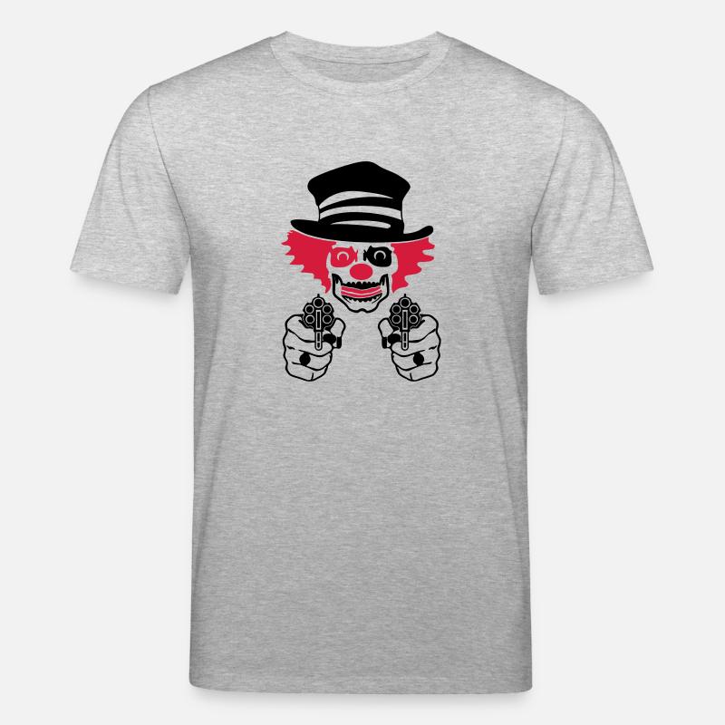 mauvais clown de cirque - T-shirt bio CREATOR Stanley/Stella Unisexe - gris chiné