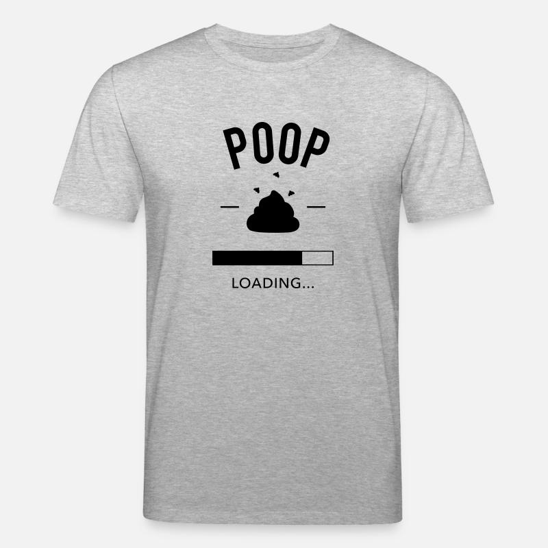 Poop loading - T-shirt bio CREATOR Stanley/Stella Unisexe - gris chiné