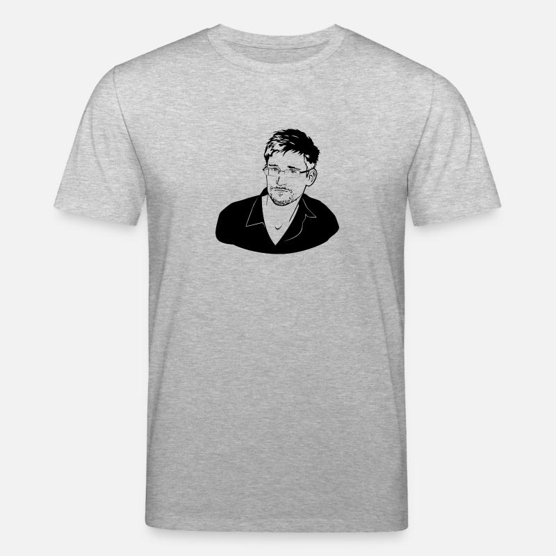 Edward Snowden - Stanley/Stella Unisex Bio-T-Shirt CREATOR  - Grau meliert