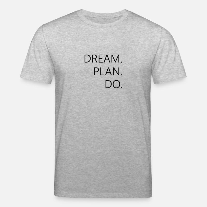 dream plan do - Stanley/Stella Unisex Bio-T-Shirt CREATOR  - Grau meliert