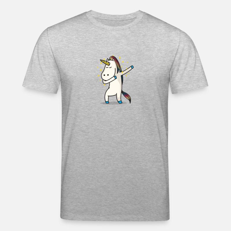 Einhorn Dab - Stanley/Stella Unisex Bio-T-Shirt CREATOR  - Grau meliert