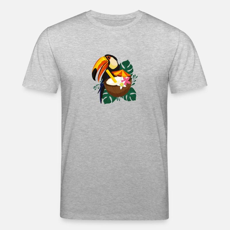 Pélican d'été d'Hawaï - T-shirt bio CREATOR Stanley/Stella Unisexe - gris chiné