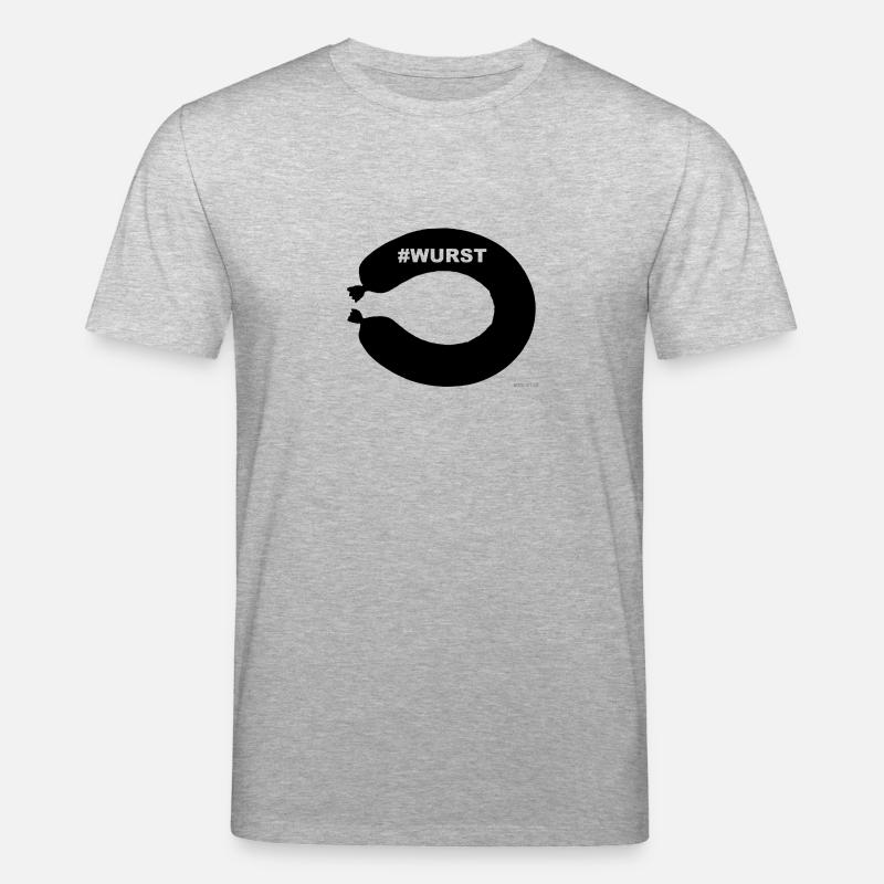 Fleischwurst Geschenk Geschenkidee Idee - Stanley/Stella Unisex Bio-T-Shirt CREATOR  - Grau meliert