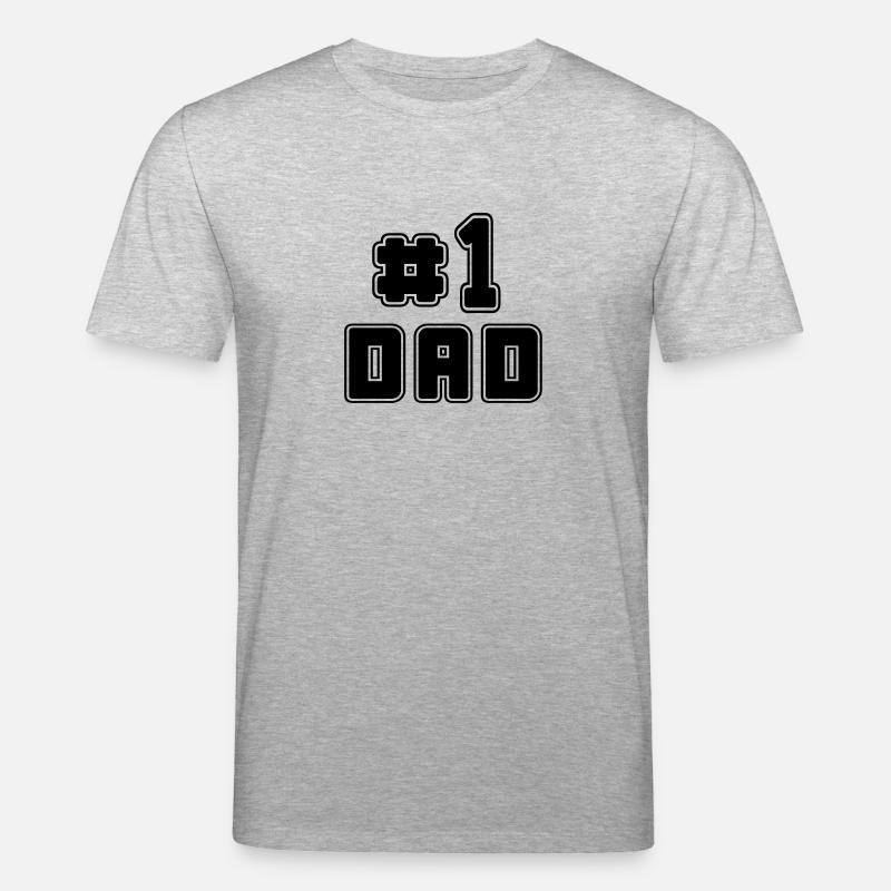 No 1 Dad - Stanley/Stella Unisex Bio-T-Shirt CREATOR  - Grau meliert