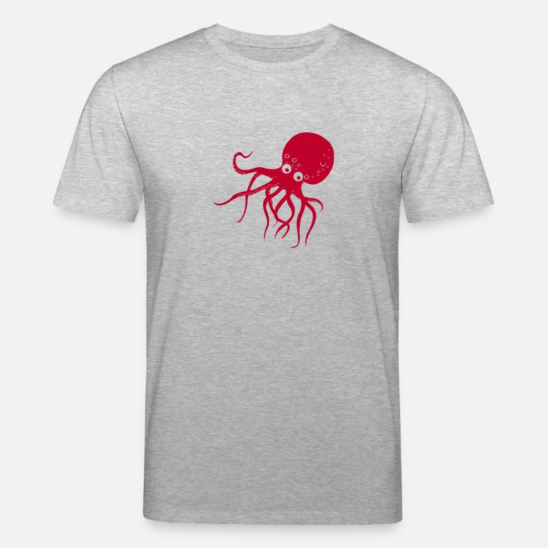 Octopus octopus octopus octopus - Stanley/Stella CREATOR Unisex Organic T-Shirt - heather grey