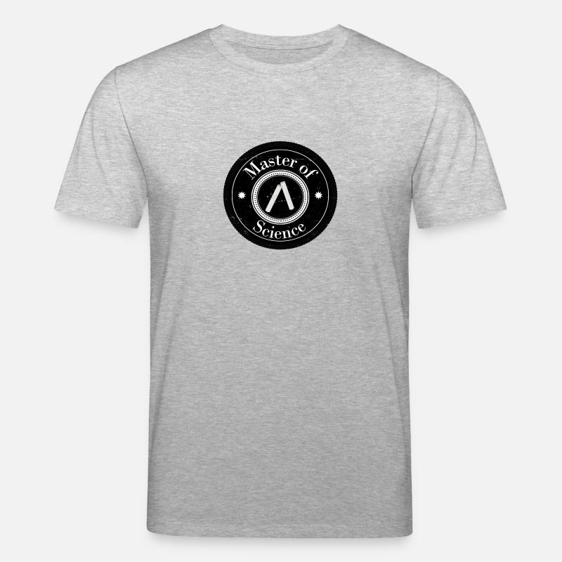 Master of Science logo patch - Stanley/Stella CREATOR Unisex Organic T-Shirt - heather grey