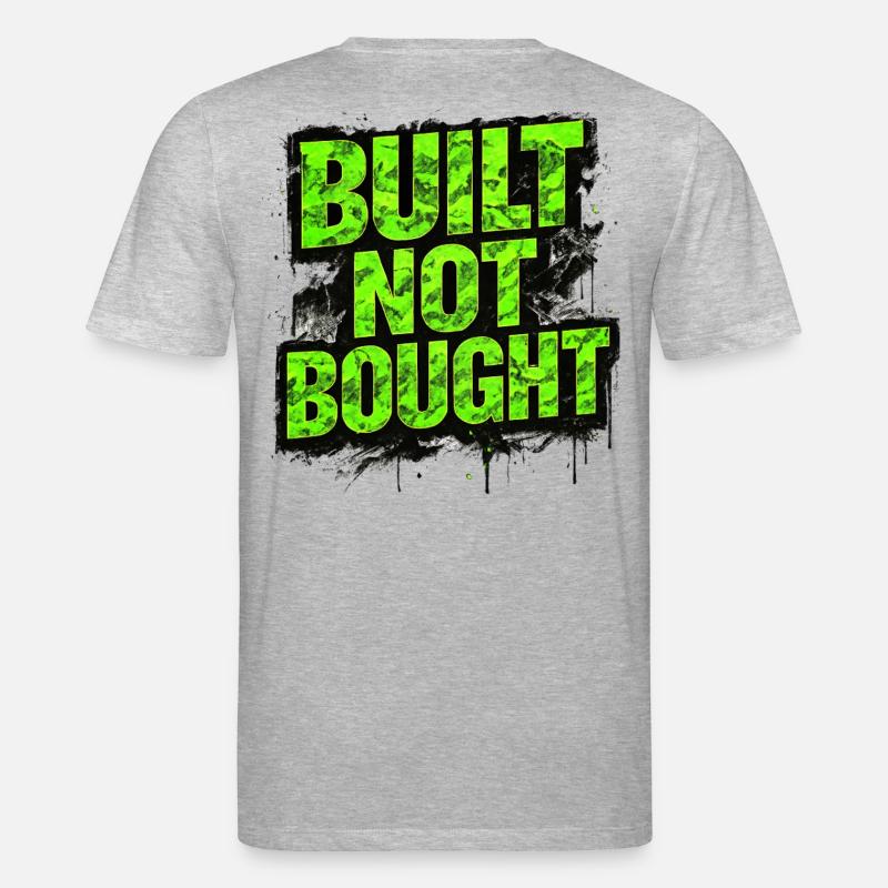 Built Not Bought Auto Tuning Statement - Stanley/Stella Unisex Bio-T-Shirt CREATOR - Grau meliert