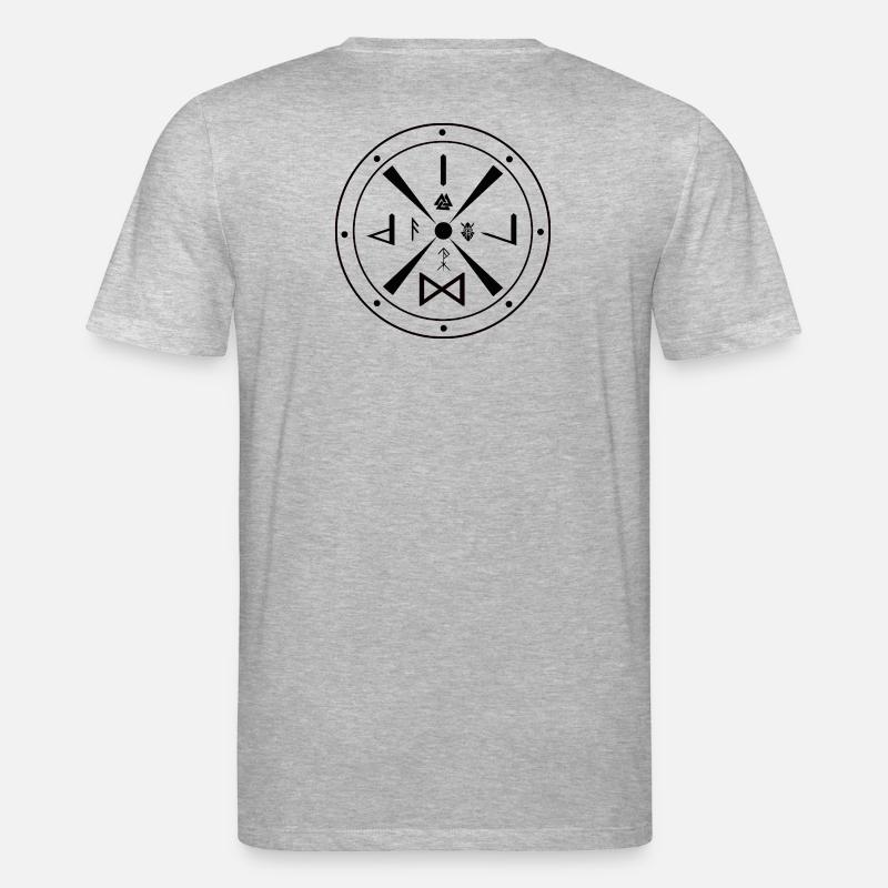 Wikinger Schild- Germanen - Stanley/Stella Unisex Bio-T-Shirt CREATOR  - Grau meliert
