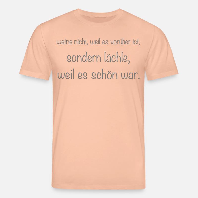 weine nicht - Stanley/Stella Unisex Bio-T-Shirt CREATOR - Pfirsich