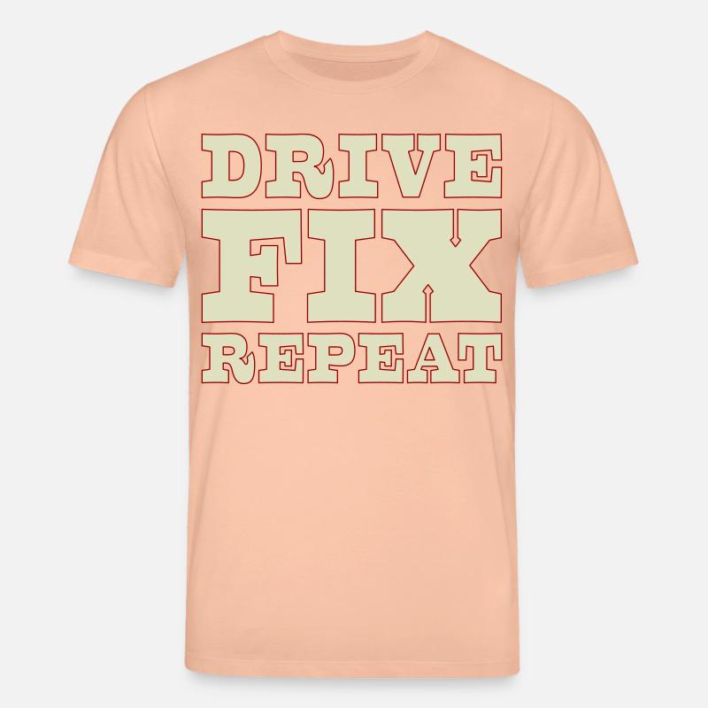 45b_solid_Drive_Fix_Repeat - Stanley/Stella Unisex Bio-T-Shirt CREATOR  - Pfirsich