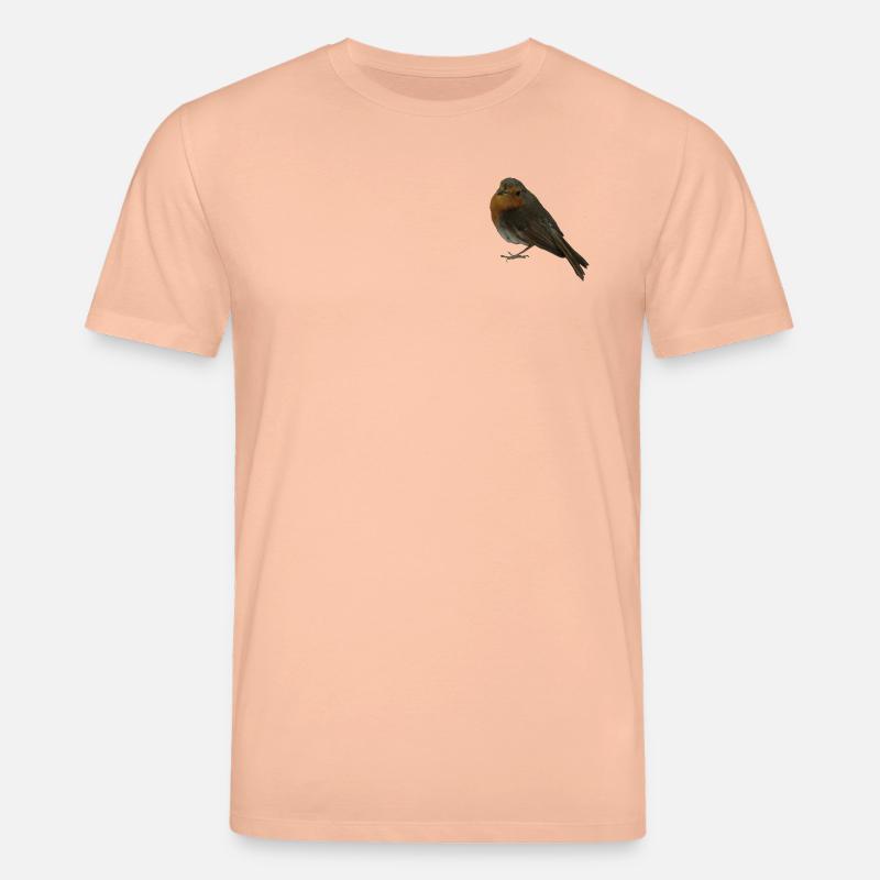 Rotkehlchen - Stanley/Stella Unisex Bio-T-Shirt CREATOR  - Pfirsich