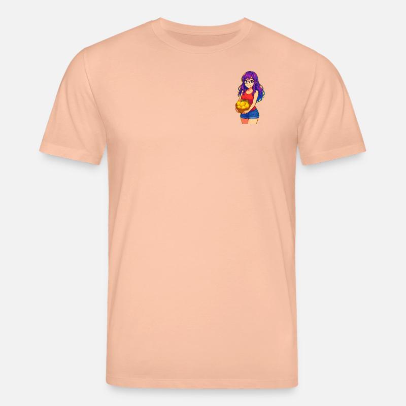 Junge Frau mit Zitronenkorb - Stanley/Stella Unisex Bio-T-Shirt CREATOR  - Pfirsich