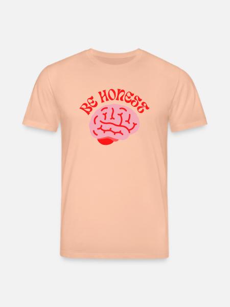 Be Honest – Mindful Retro mind - Stanley/Stella Unisex Bio-T-Shirt CREATOR - Pfirsich