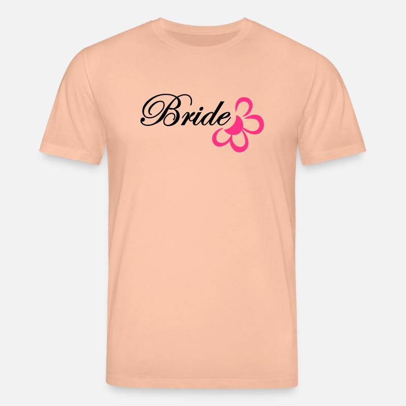 bride avec fleur - T-shirt bio CREATOR Stanley/Stella Unisexe - pêche