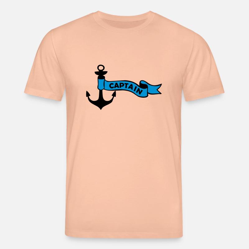 anker_captain_02 - Stanley/Stella Unisex Bio-T-Shirt CREATOR  - Pfirsich