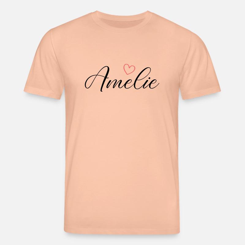 Amelie Name - Stanley/Stella Unisex Bio-T-Shirt CREATOR  - Pfirsich