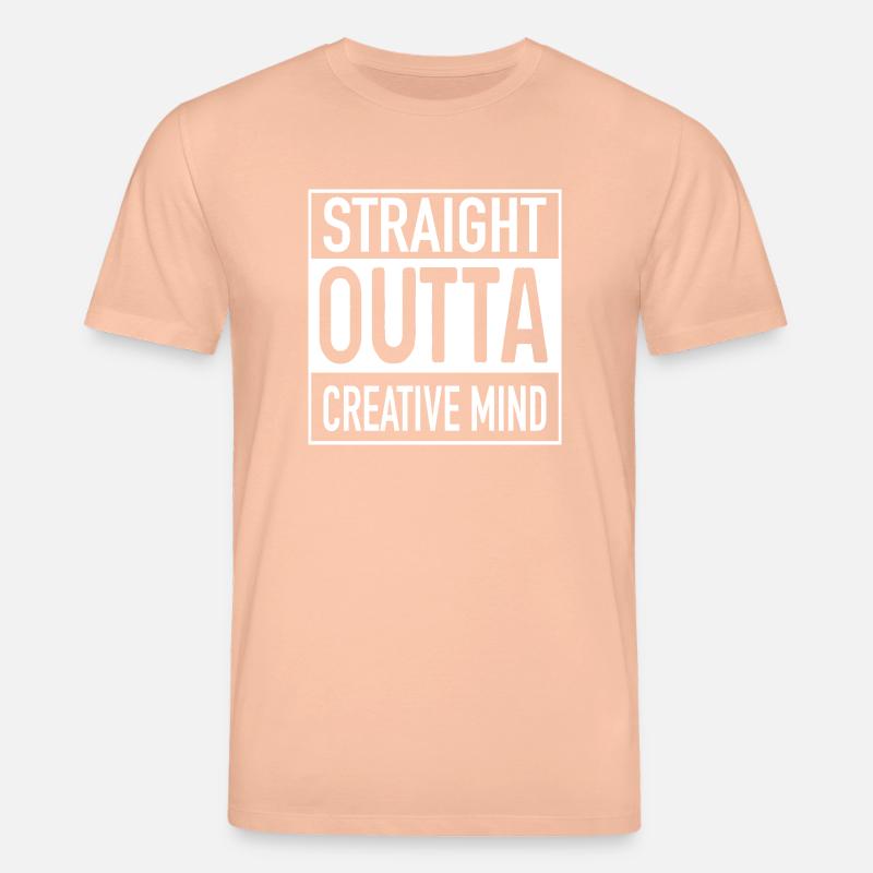 Straight OUTTA Creative Mind - Stanley/Stella CREATOR Unisex Organic T-Shirt - peach
