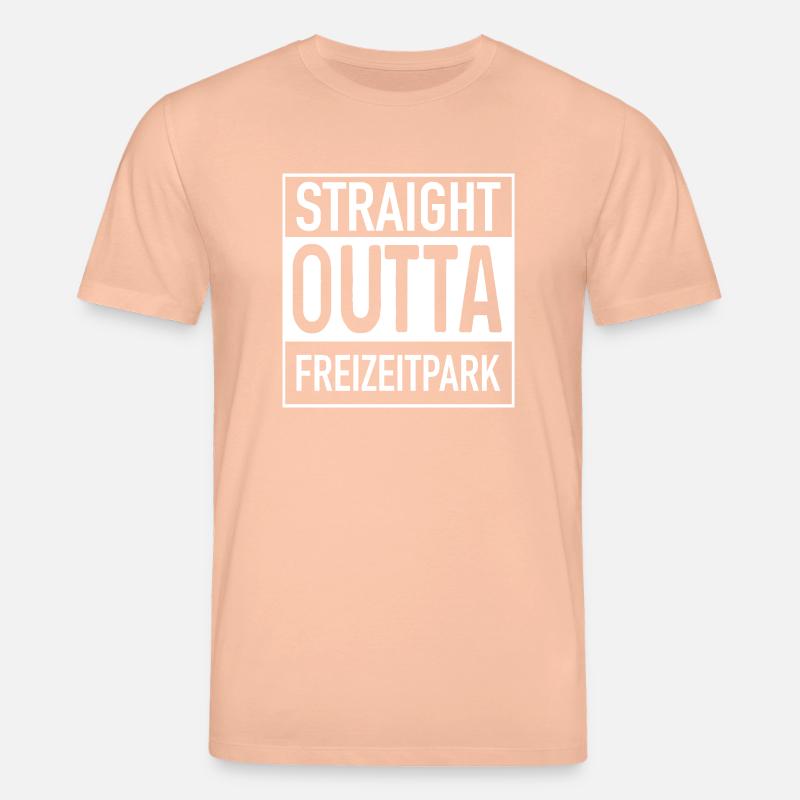 Parc d’attractions Straight OUTTA - T-shirt bio CREATOR Stanley/Stella Unisexe - pêche