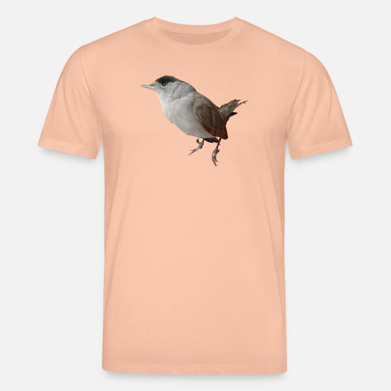 Mönchsgrasmückenmännchen - Stanley/Stella Unisex Bio-T-Shirt CREATOR  - Pfirsich