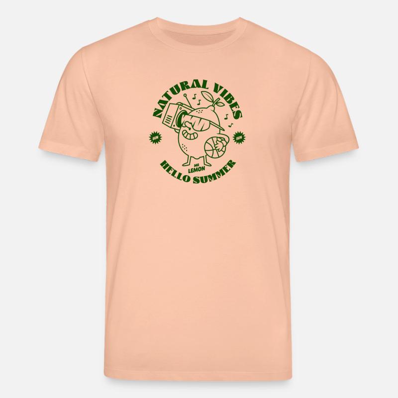 Zitronengrün - Stanley/Stella Unisex Bio-T-Shirt CREATOR  - Pfirsich