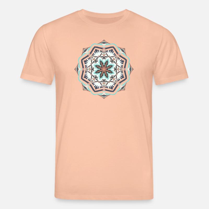 Seestern Mandala - Stanley/Stella Unisex Bio-T-Shirt CREATOR  - Pfirsich