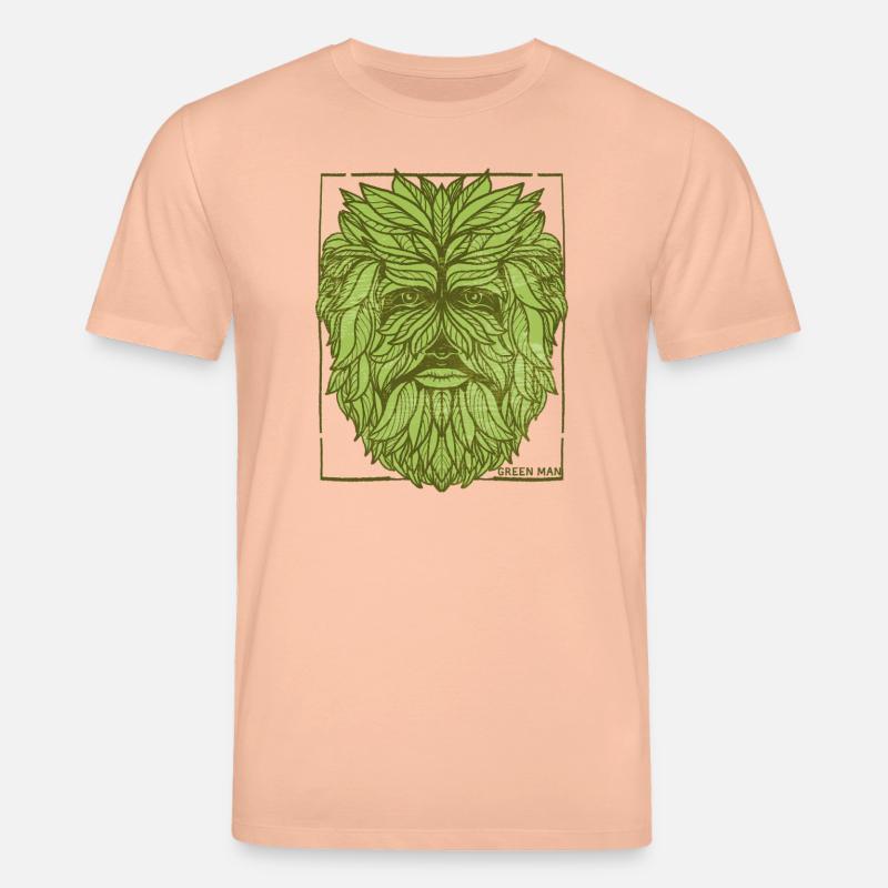 Conception de visage d'arbre mystique - T-shirt bio CREATOR Stanley/Stella Unisexe - pêche