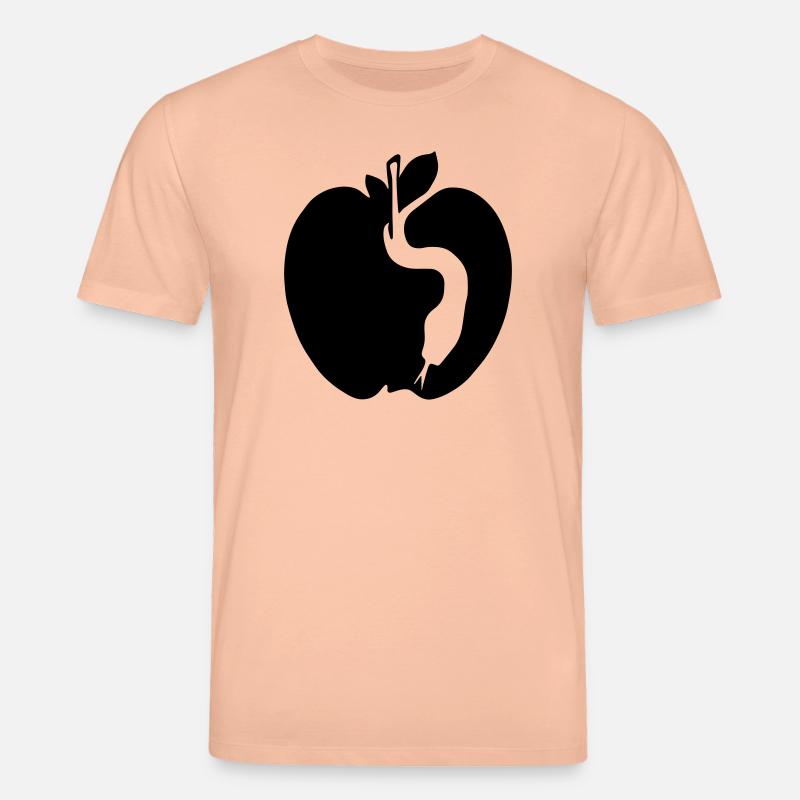 Schlange & Apfel - Stanley/Stella Unisex Bio-T-Shirt CREATOR  - Pfirsich